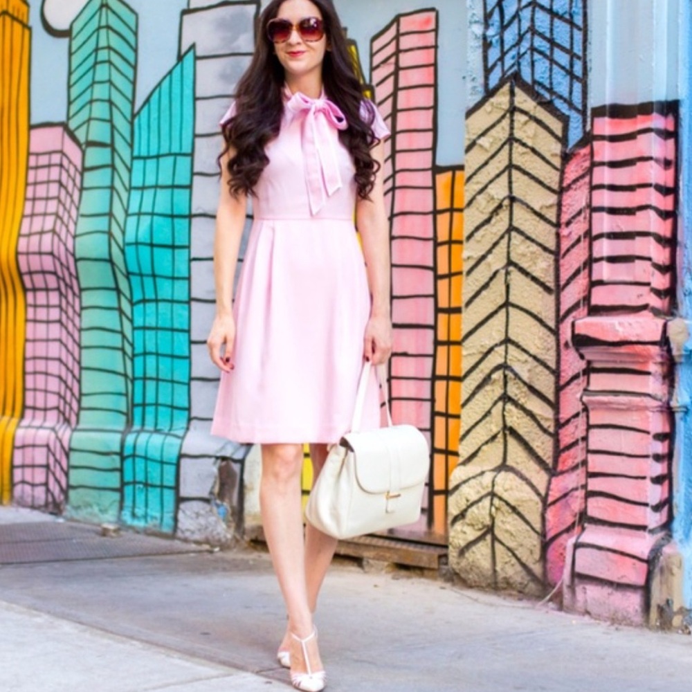 J. Crew Pink Bow-Tie Dress - Picture 2 of 15